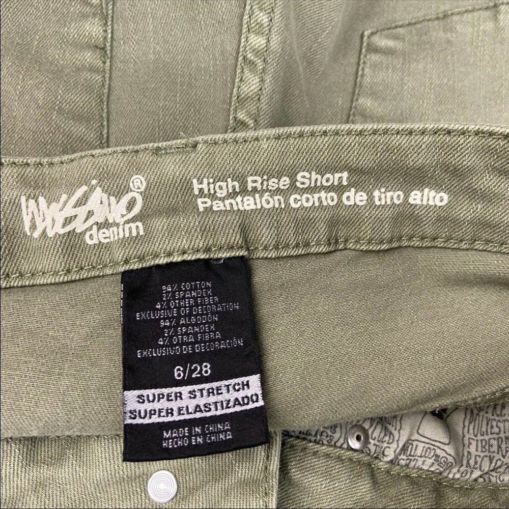 Mossimo Olive Green Button Fly High Rise Short - Picture 4 of 4